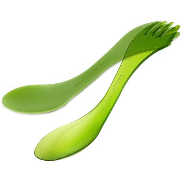 Light My Fire Spork Original 2-Packs - Various Colors 4 Light My Fire Spork Original 2-Pack - Green and Green