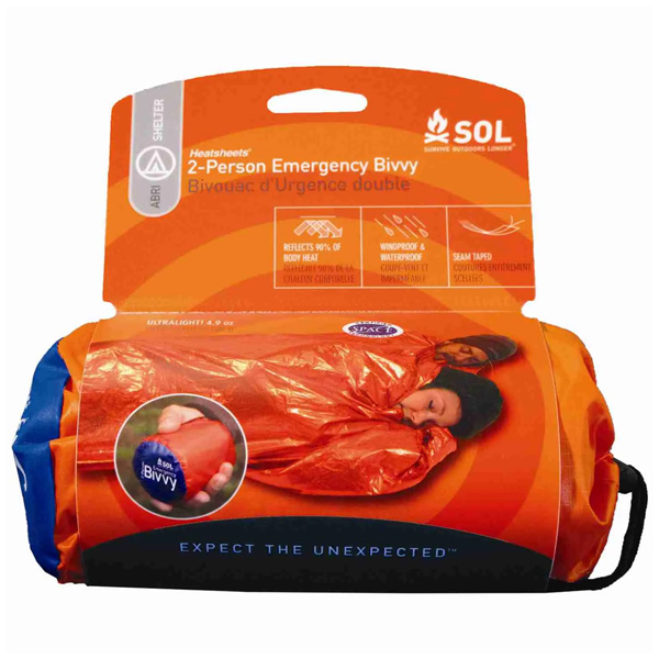 Survive Outdoors Longer 2-Person Emergency Bivvy, XL 1 Survive Outdoors Longer 2-Person Emergency Bivvy, XL