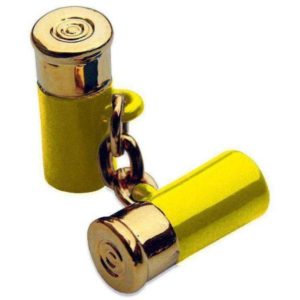 Bird Dog Bay 12 Gauge Brass Cufflinks - Yellow