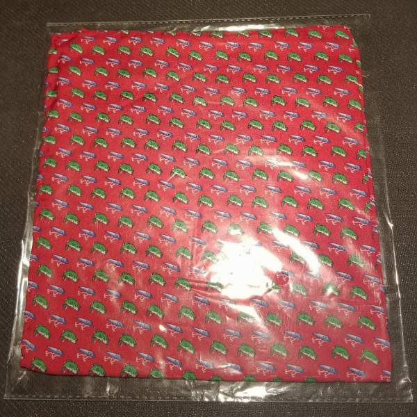 Bird Dog Bay Bass Attack Pocket Square - Red 1 Bird Dog Bay Bass Attack Pocket Square - Red
