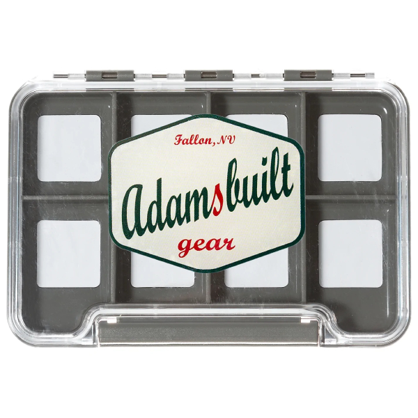 Adamsbuilt Slim Waterproof Series Fly Box, Small with 8 Magnetic Compartments 1 Adamsbuilt Slim Waterproof Series Fly Box, Small with 8 Magnetic Compartments