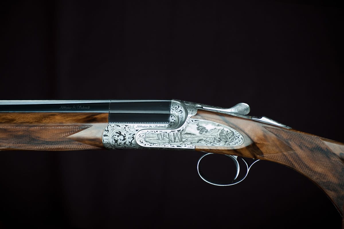 Famars Excalibur Quail Gun Sideplates 28 Gauge Shotgun 2 Famars Excalibur Quail Gun Sideplates 28 Gauge Shotgun - Image 2