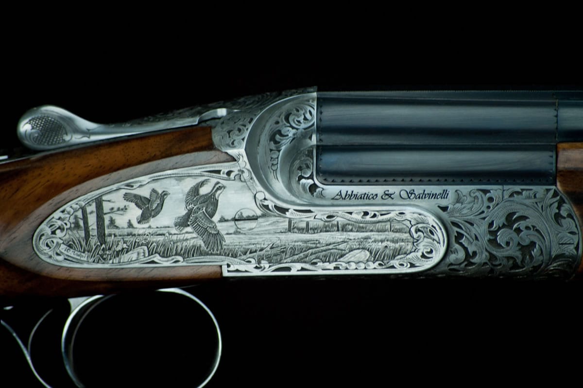 Famars Excalibur Quail Gun Sideplates 28 Gauge Shotgun 3 Famars Excalibur Quail Gun Sideplates 28 Gauge Shotgun - Image 3