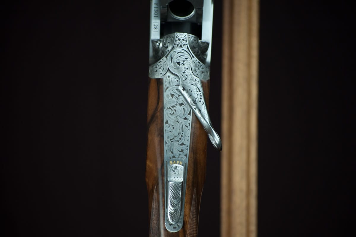 Famars Excalibur Quail Gun Sideplates 28 Gauge Shotgun 5 Famars Excalibur Quail Gun Sideplates 28 Gauge Shotgun - Image 5