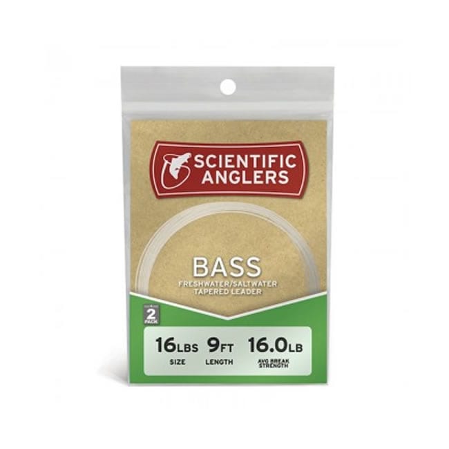Scientific Anglers Freshwater Bass Tapered Fly Fishing Leaders, 8lbs 1 Scientific Anglers Freshwater Bass Tapered