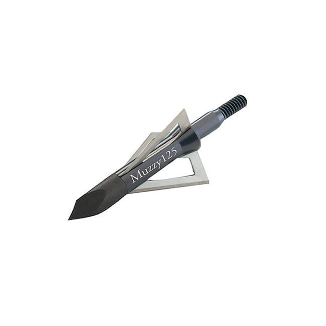 Muzzy 3-Blade Screw-In Broadheads, 125gr 1 Muzzy 3-Blade Fixed-Blade Broadheads