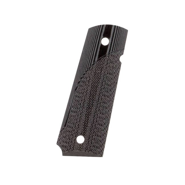 Pachmayr G10 Tactical Smooth Pistol Grip, 1911 - Grey/Black 1 Pachmayr G10 Grip 1911 Gray/Black Checkered