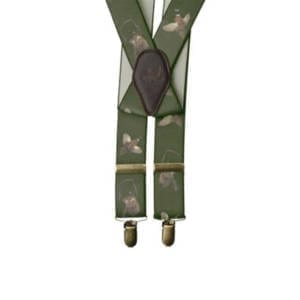 Seeland Braces with motif pheasant w/clips One Size Green