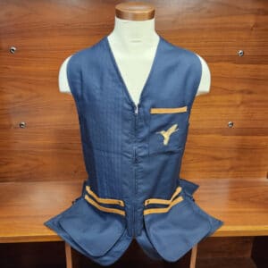 Famars Navy Blue Shooting Vest - Navy Padding