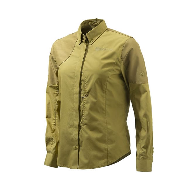 Beretta Women's Upland Frontload Shirt - Light Brown 1 Beretta Womens Light Brown Upland Frontload Shirt