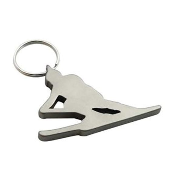 Munkees Bottle Opener Key Ring - Skier 1 Munkees KeyChain Bottle Opener Skier