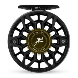 Abel SDF 4/5 Reel, Ported - Black w/ Satin Olive Drag Knob