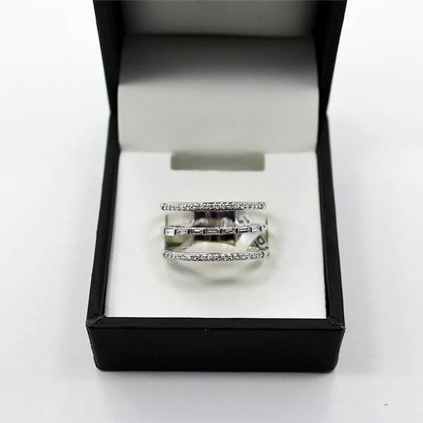 Mixed Stones & Diamond Gold Ring 4.46 Grams - 0.07 Carats 1 Diamond & White Gold Ring 5.59 Grams - 0.33 Carat