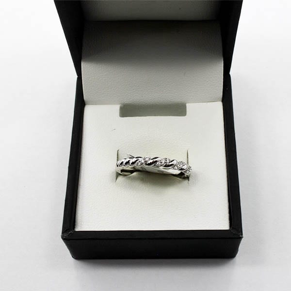 White Gold, Diamond Ring 2.40 Grams - 0.10 Carat Diamond 1 White Gold, Diamond Ring 2.40 Grams - 0.10 Carat Diamond
