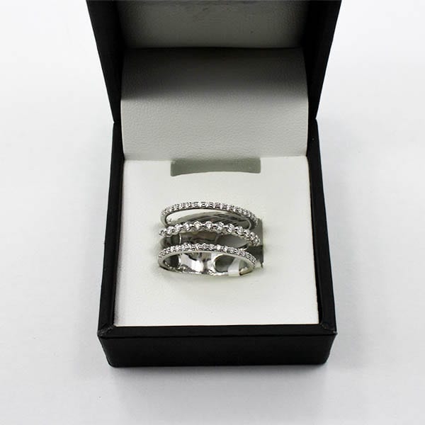 White Gold Diamond Ring 5.44 Grams - 0.50 Carat 1 White Gold Diamond Ring 5.44 Grams - 0.50 Carat