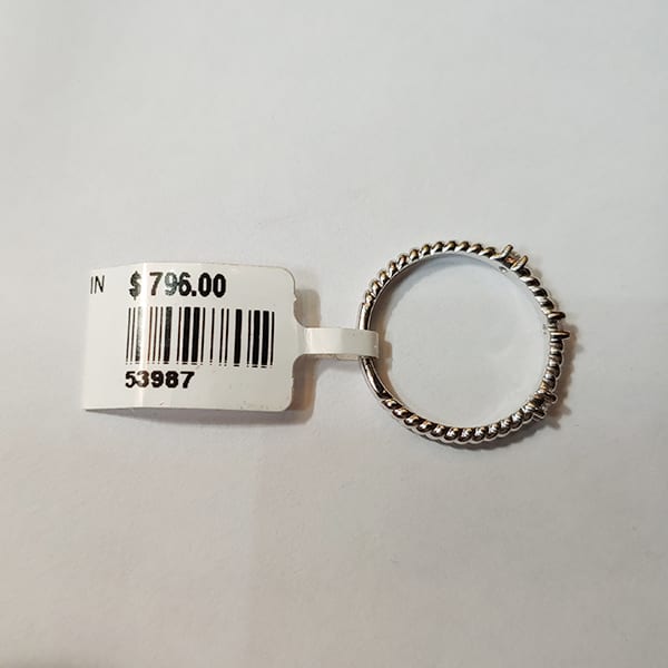 Diamond & White Gold Ring 1.94 Grams - 0.10 Carats 2 Diamond & White Gold Ring 1.94 Grams - 0.10 Carats