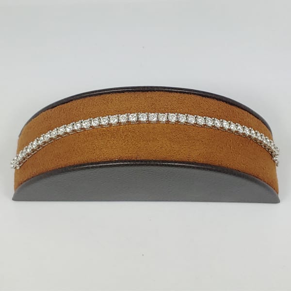 Diamond & White Gold Tennis Bracelet - 10 Carats 1 Diamond & White Gold Tennis Bracelet - 10 Carats