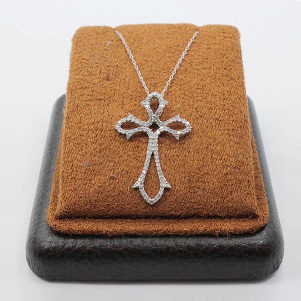 Diamond Cross Pendant 0.44 Carat 1 Diamond Cross Pendant 0.44 Carat
