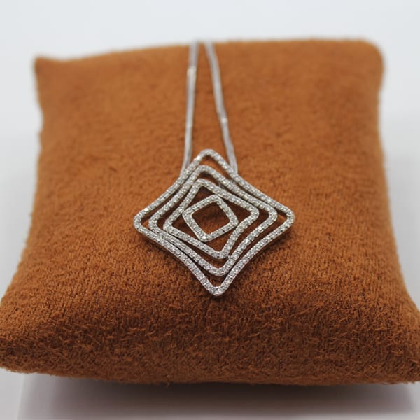 Diamond Pendant with a Chain 0.97 Carat 1 Diamond Pendant with a Chain 0.97 Carat