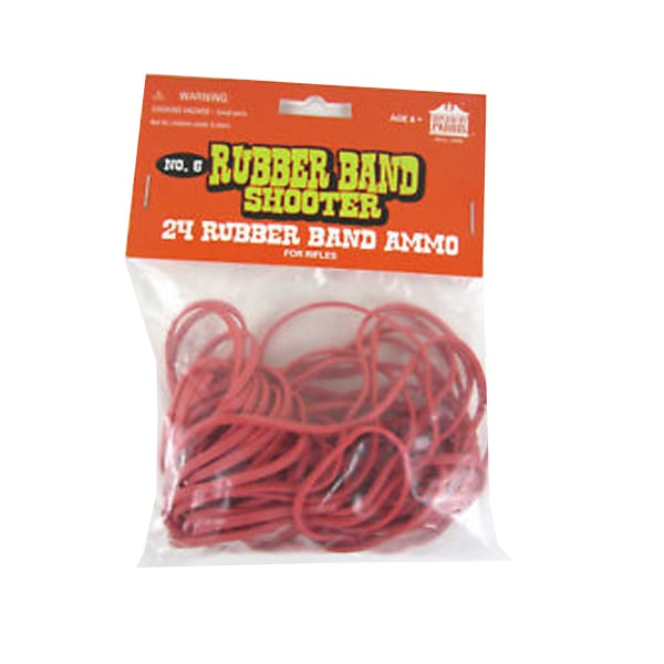 Parris Toys #6 Rubber Band Ammo for Rifles 1 Rubber Band 24 Pack Refill for Rifles
