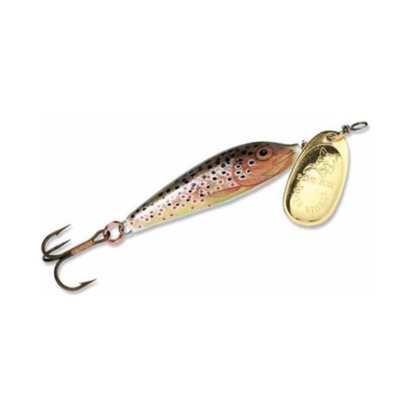 Blue Fox Minnow Spin Spinner Lure, 1/8oz - Brown Trout/Gold 1 Blue Fox Minnow Spin 1/8, Lure Brown Trout/Gold