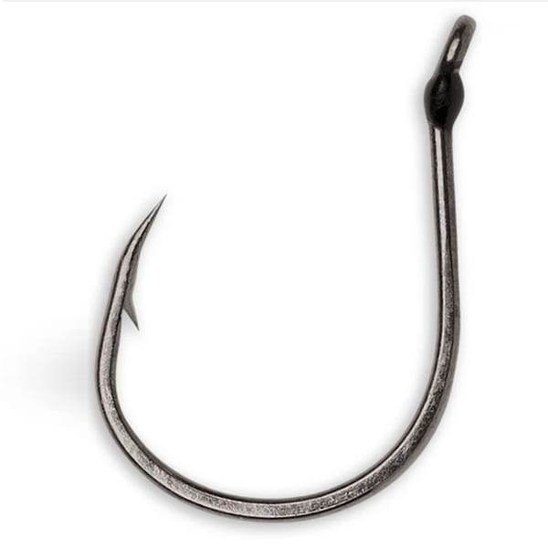 Ike Wacky Hook #1/0 Black 1 VMC Wacky Plain Hook Size 1/0 - Black Nickel