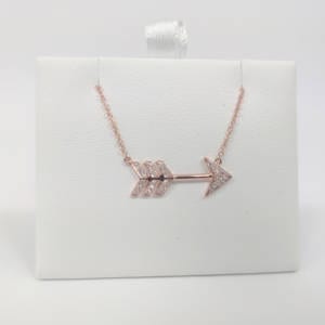 14k Rose Gold Diamond Necklace