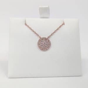 14k Rose Gold Circle Propelled Necklace