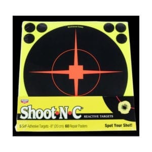 Birchwood Casey Shoot-N-C 8" Bullseye Reactive Target - 5PK