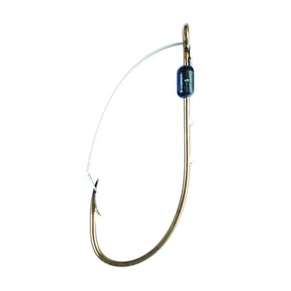 Eagle Claw Barbed Weedless Baitholder Fishing Hooks, #1 1 Eagle Claw Barbed Weedless Baitholder Hooks