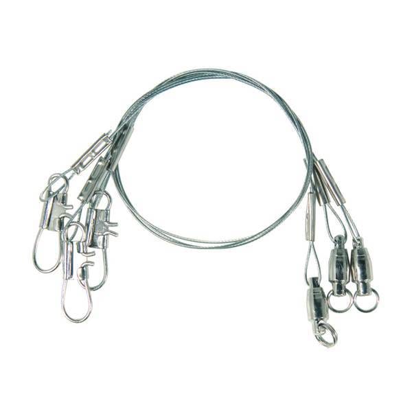 STEEL LEADER W/BALL BEARING 1 Eagle Claw Steel Leader with Ball Bearing Swivel