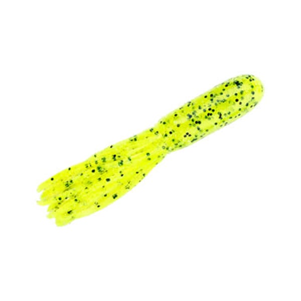 Strike King Pro-Model Tube 3.5" - Chart/Pepper 1 Strike King Pro-Model Tube, 3.5" Chartreuse Pepper
