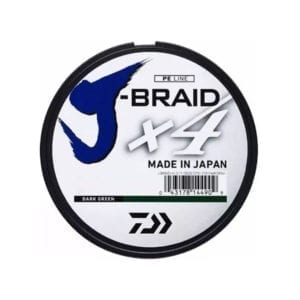 Daiwa J-Braid x4, 10lb 150yd Line Spool Dark Green