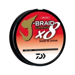 Daiwa JBGD8U30-150GL, 150yd J-braid Grandx8 Gray Light Line
