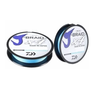 Daiwa J-Braid X4, 50lb 300yd, Island Blue Line