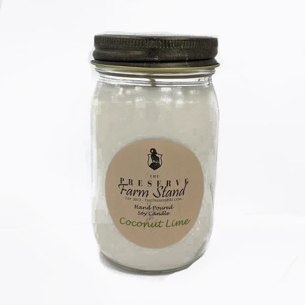 Preserve Farm Stand Coconut Lime Soy Candle, 16oz 1 Preserve Farm Stand - Coconut Lime 16oz Soy Candle
