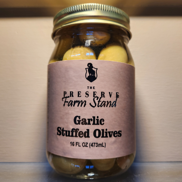 Garlic Stuffed Olive 16oz 1 Preserve Farm Stand Garlic Stuffed Olives, 16oz