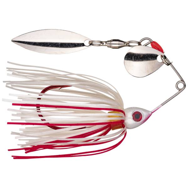 Strike King Bleeding Bait Mini-King Spinnerbait Fishing Lure, 1/8oz - Bleeding White/Red 1 Strike King Bleeding Bait Mini-King, 1/8oz - Bleeding White/Red