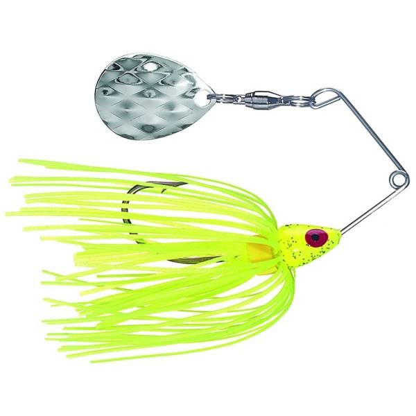 Strike King Mini-King Spinnerbait Fishing Lure, 1/8oz - Chartreuse 1 Strike King Mini-King Spinnerbait, 1/8oz - Chartreuse