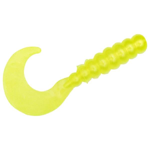 Strike King Mr. Crappie Grub - Hot Chartreuse 1 Strike King Mr. Crappie Grub - Hot Chartreuse