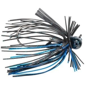 Strike King Tour Grade Football Finesse Jig Lure, 1/4oz - Black/Blue