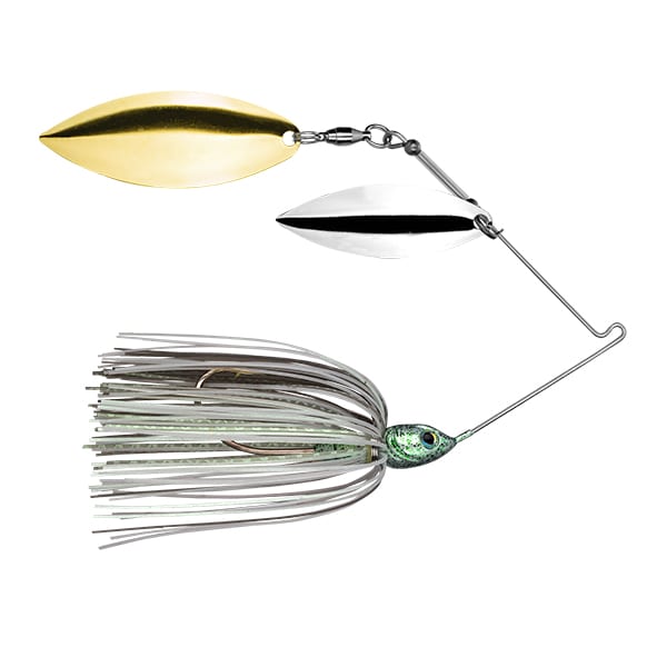 Strike King Tour Grade Spinnerbait 2nd Gen Willow/Willow Fishing Lure, .5oz - Green Glimmer 1 Tour Grade Spinnerbait 1/2oz Lure