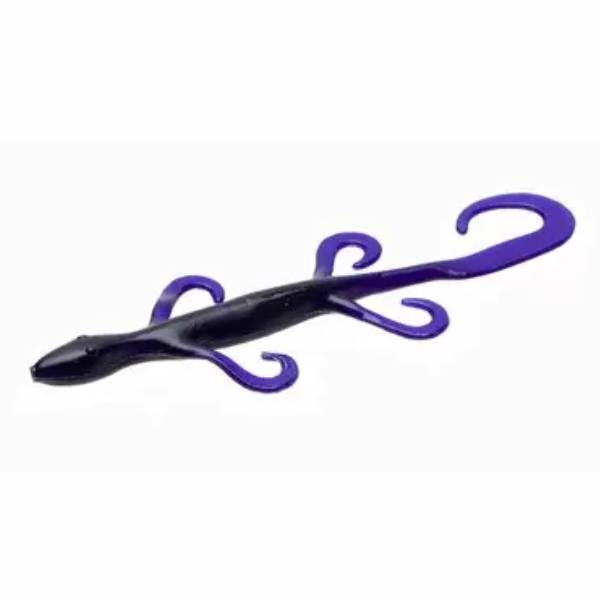Zoom Lizard Fishing Lure, 6" - Black Grape 1 Zoom Lizard Lure, 6" - Black Grape