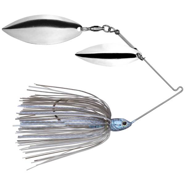 Strike King Tour Grade Spinnerbait Willow/Willow Fishing Lure, .5oz - Blue Glimmer 1 Strike King Tour Grade Spinnerbait Willow/Willow Lure, 1/2oz - Blue Glimmer