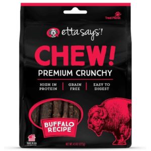 Etta Says Chew Premium Crunchy Dog Treats - Buffalo Recipe