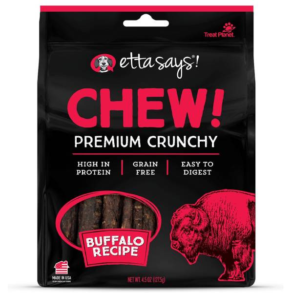 Etta Says Chew Premium Crunchy Dog Treats - Buffalo 1 Etta Says Chew Premium Crunchy Dog Treats - Buffalo Recipe