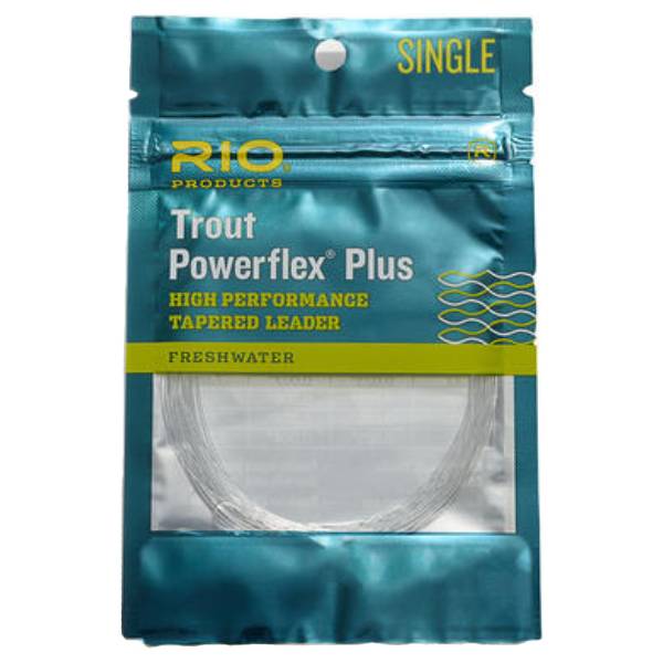 RIO Powerflex Plus 3X Trout Leader Triple Pack, 9' 1 RIO Powerflex Plus Trout Leader Single Pack