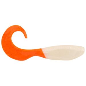 Berkley Gulp! Minnow Grub Lure - Pearl White/Fluorescent Orange