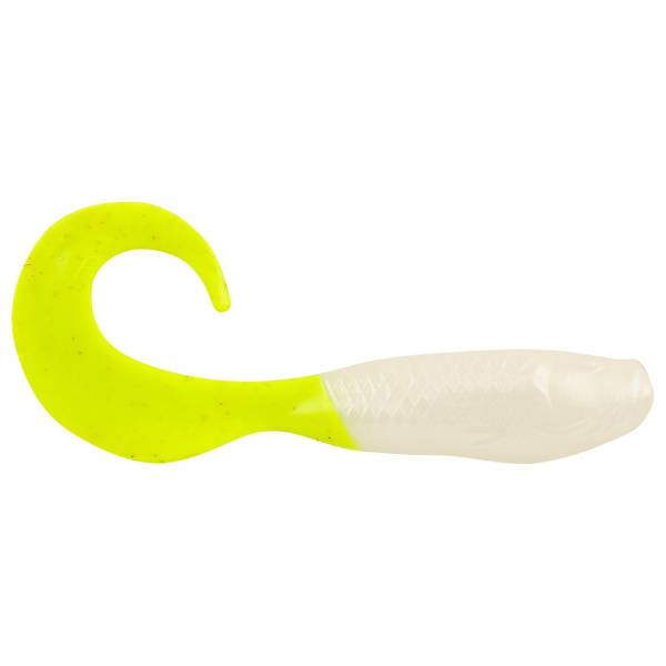 Berkley Gulp! Minnow Grub Lure, 4" - Pearl White/Chartreuse 1 Berkley Gulp! Minnow Grub Lure - Pearl White/Chartreuse