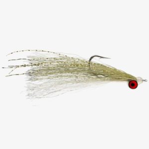 RIO Clouser Minnow Fly Fishing Lure - Olive/White